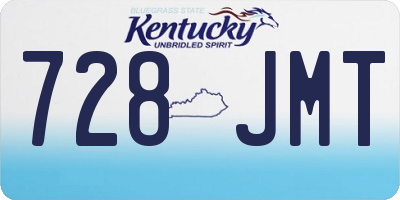 KY license plate 728JMT