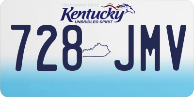KY license plate 728JMV