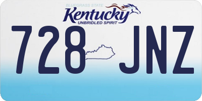 KY license plate 728JNZ