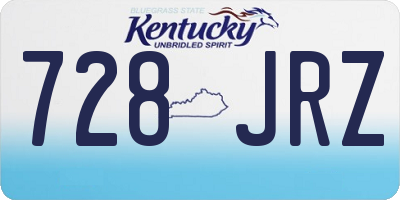 KY license plate 728JRZ