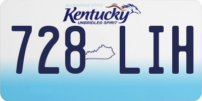 KY license plate 728LIH