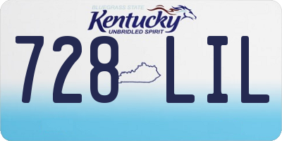 KY license plate 728LIL