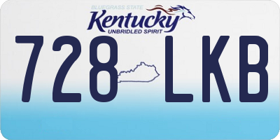 KY license plate 728LKB