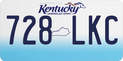 KY license plate 728LKC