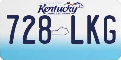 KY license plate 728LKG