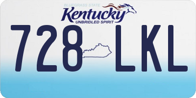 KY license plate 728LKL
