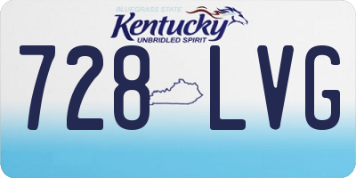 KY license plate 728LVG