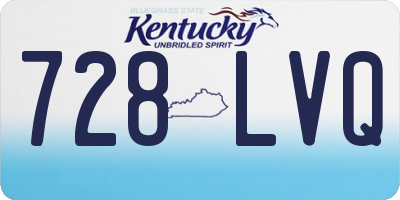 KY license plate 728LVQ