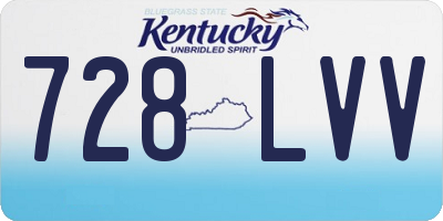 KY license plate 728LVV