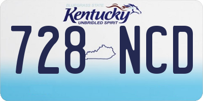 KY license plate 728NCD