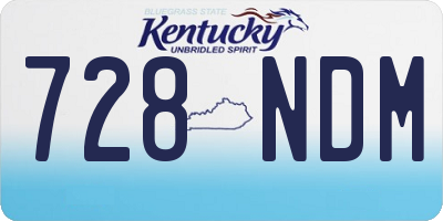 KY license plate 728NDM