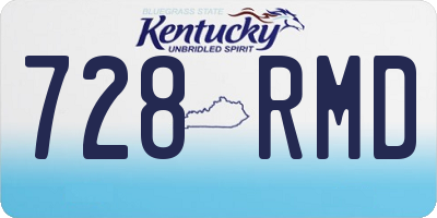 KY license plate 728RMD