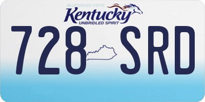KY license plate 728SRD