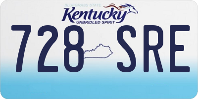 KY license plate 728SRE