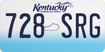 KY license plate 728SRG
