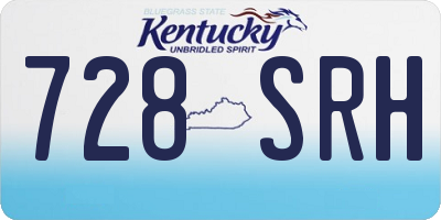 KY license plate 728SRH