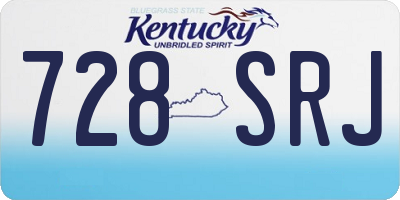 KY license plate 728SRJ