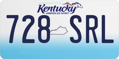 KY license plate 728SRL
