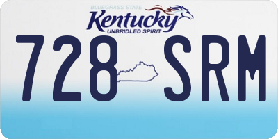 KY license plate 728SRM