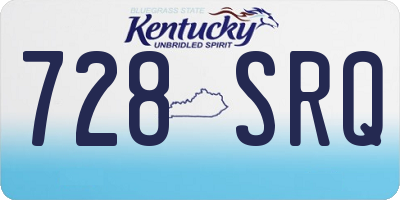 KY license plate 728SRQ
