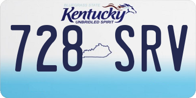 KY license plate 728SRV