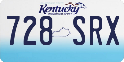 KY license plate 728SRX