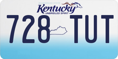 KY license plate 728TUT