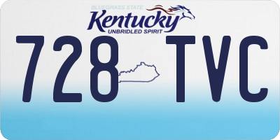 KY license plate 728TVC
