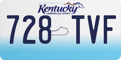 KY license plate 728TVF