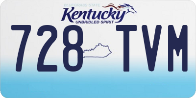 KY license plate 728TVM