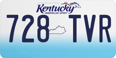 KY license plate 728TVR