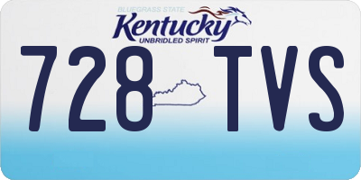 KY license plate 728TVS