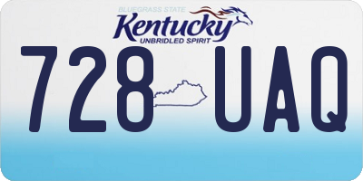 KY license plate 728UAQ