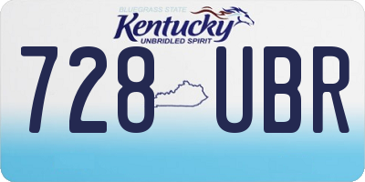 KY license plate 728UBR