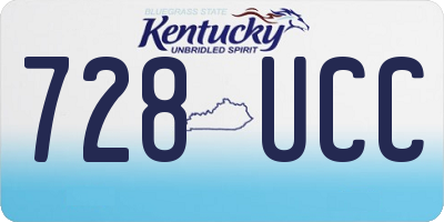 KY license plate 728UCC