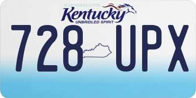 KY license plate 728UPX