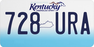 KY license plate 728URA