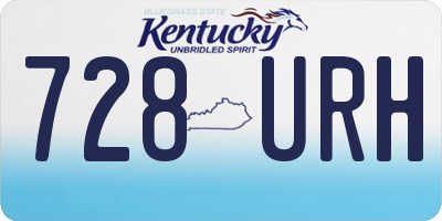 KY license plate 728URH