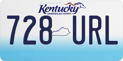 KY license plate 728URL