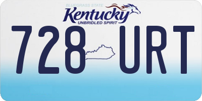 KY license plate 728URT