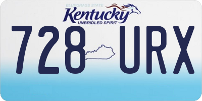 KY license plate 728URX