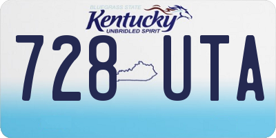 KY license plate 728UTA