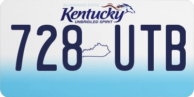 KY license plate 728UTB