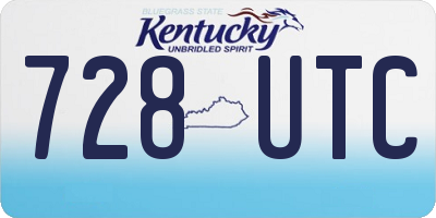 KY license plate 728UTC