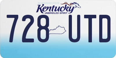 KY license plate 728UTD