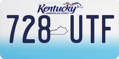 KY license plate 728UTF