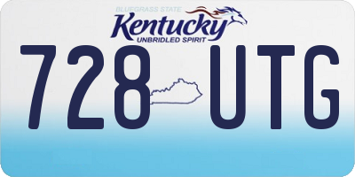 KY license plate 728UTG