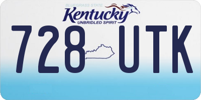 KY license plate 728UTK