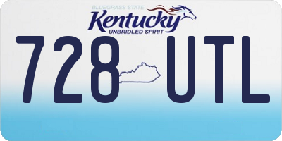 KY license plate 728UTL