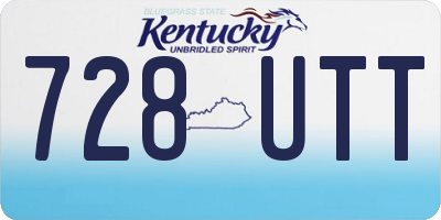 KY license plate 728UTT
